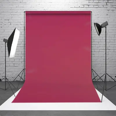 Aperturee Rose Pink Solid Color Portrait Photo Booth Backdrop