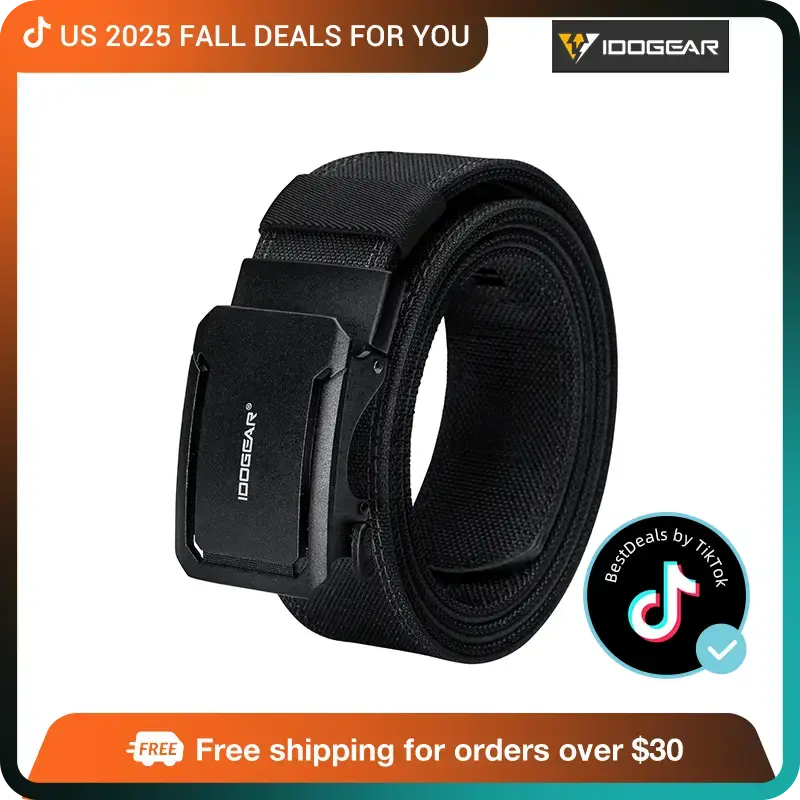 [FallDealsForYou] IDOGEAR Belt 1.75 Stretch Ratchet Nylon Belt Quick Release Sport Belts CCW Belts 3439