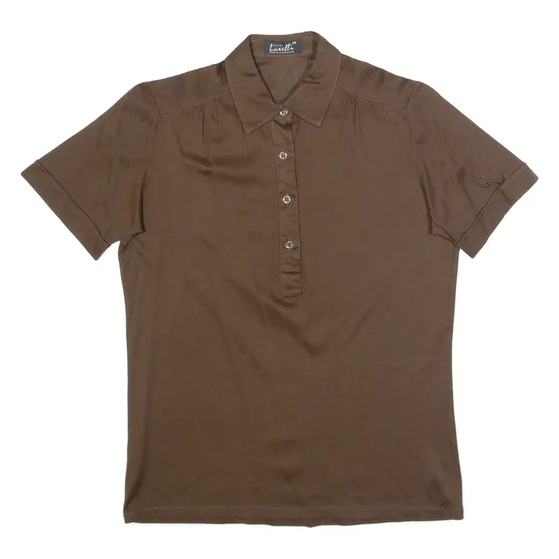 LAVELLI Womens Polo Shirt Brown S