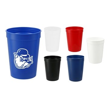 250 Promotional Solid 12 oz Stadium Cup - BPA-Free & FDA Compliant