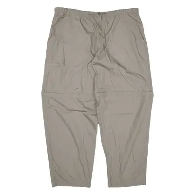 CANDA Zip-off Trousers Grey Loose Tapered Womens W38 L30