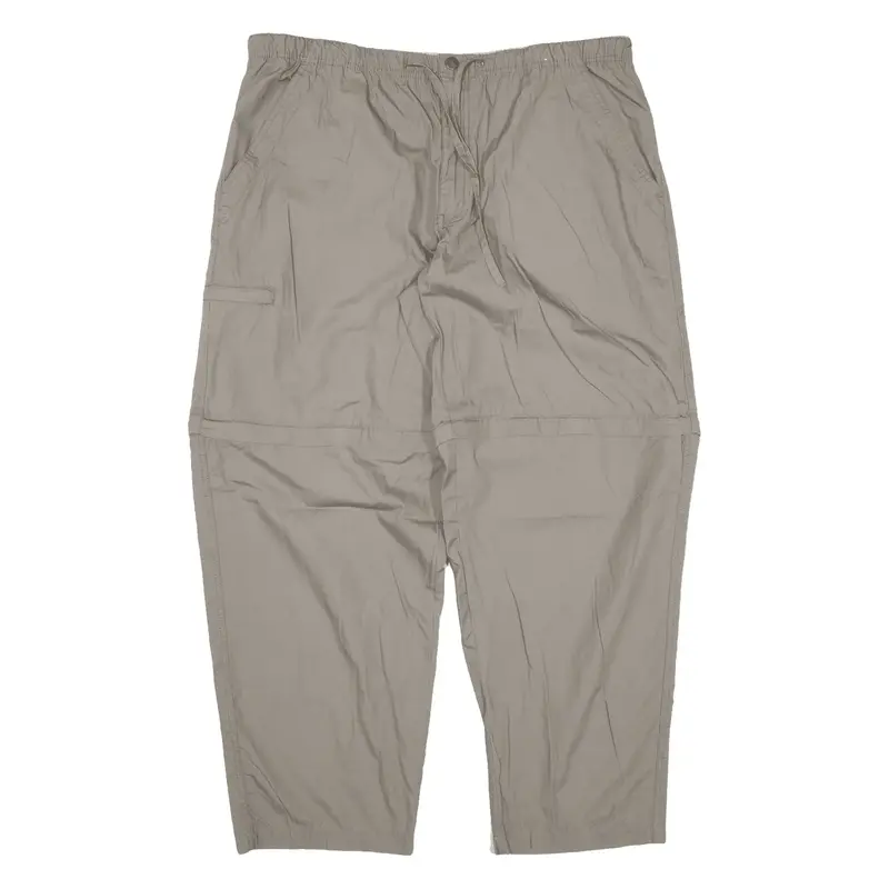 CANDA Zip-off Trousers Grey Loose Tapered Womens W38 L30