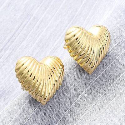 Brass Stud Earrings