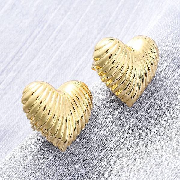 Brass Stud Earrings