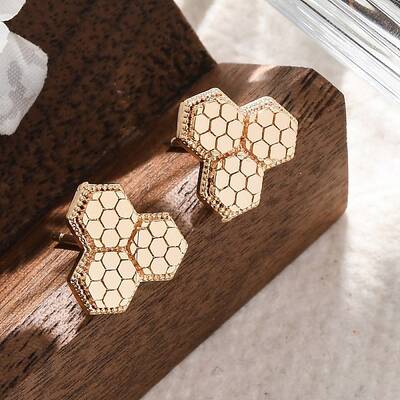 Brass Stud Earrings
