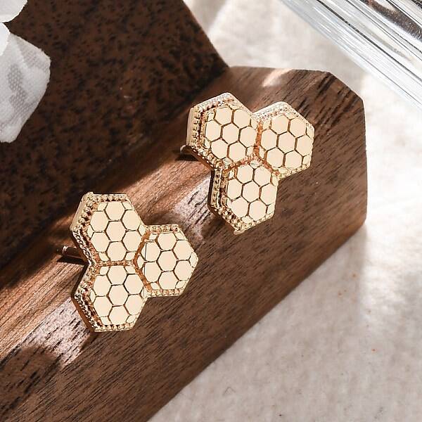 Brass Stud Earrings