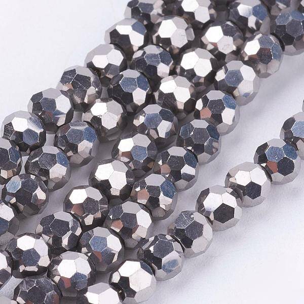 Electroplate Glass Bead Strands