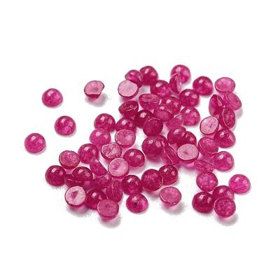 Natural White Jade Dyed Cabochons