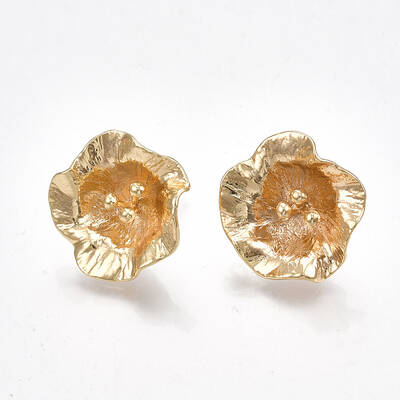Brass Stud Earring Findings