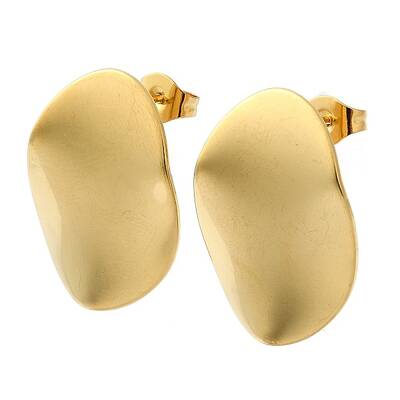 Ion Plating(IP) 201 Stainless Steel Stud Earrings