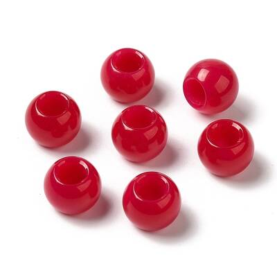 Natural White Jade(Dyed) Gemstone European Beads