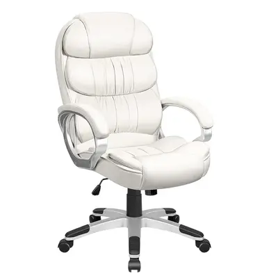 FURMAX Leather High Back Office Chair Ergonomic Executive Office Chair Swivel Computer Desk Chair Lumbar Support Soft Cushion...
