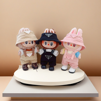 labubu work clothes set, suitable for 6.7 inches Labubu clothes set, labubu cute clothes (doll not included)
