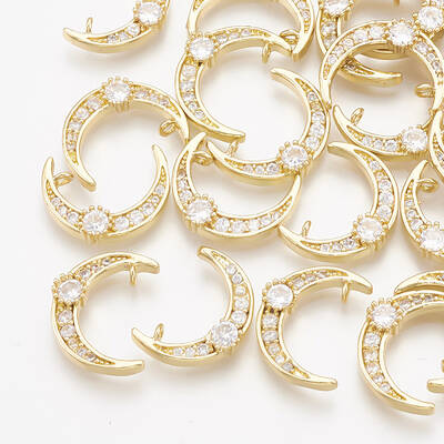 Brass Cubic Zirconia Charms