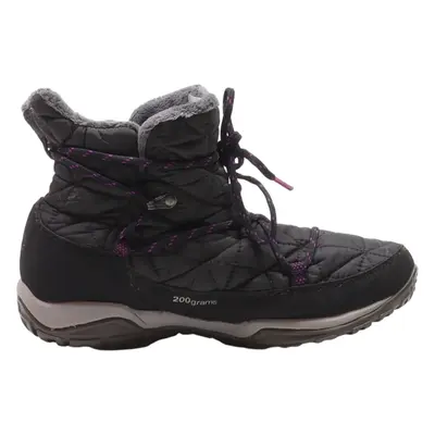 COLUMBIA Lace-Up Boots Black Synthetic Womens UK 6