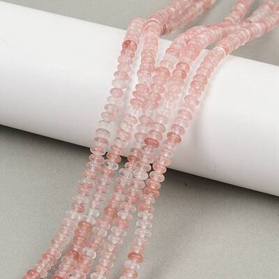 Cherry Quartz Glass Beads Strands