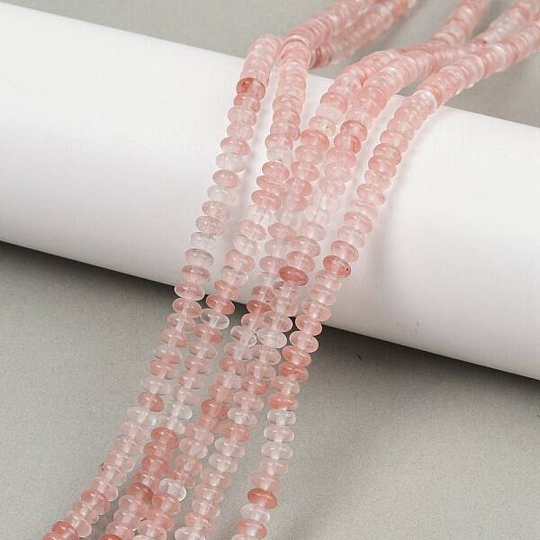 Cherry Quartz Glass Beads Strands