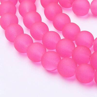 Transparent Glass Bead Strands
