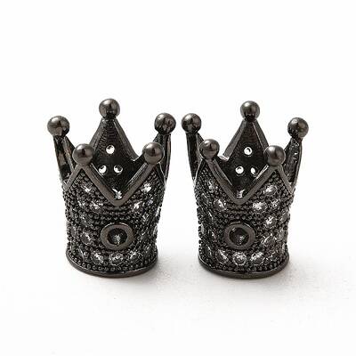 Rack Plating Brass Micro Pave Cubic Zirconia Beads