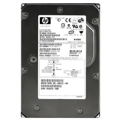 360209-012 HP 36.4GB Ultra-320 SCSI 15000 3.5-inch Hard Drive