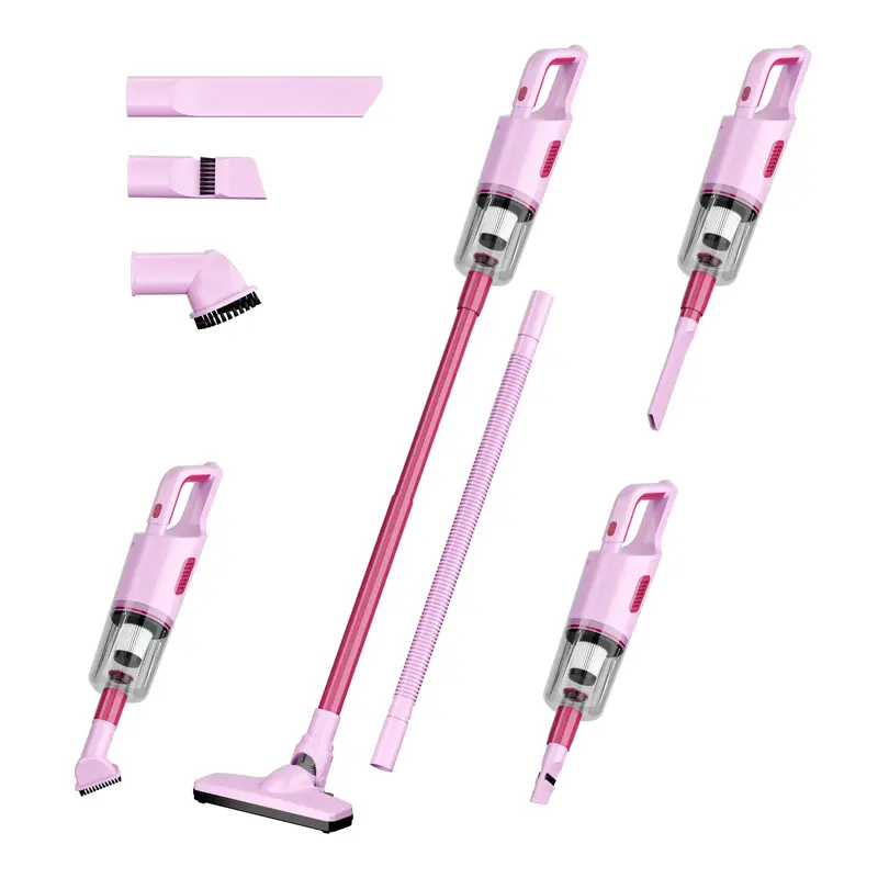 Cordless Vacuum Cleaner, LED Display, 6-in-1 Rechargeable Vacuum for Carpets, Pet Hair, Hardwood Floors, Home Cleaning Tool