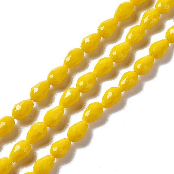 Faceted Glass Beads Strands