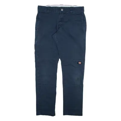 DICKIES Mens Trousers Blue Slim Straight W32 L32