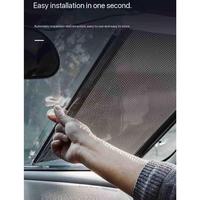 Car Sun Shade Automatic Retractable Windshield Sun Protection Car with Light Protection Sun Visor Car Sun Shade with Suction ...