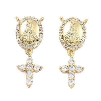 Brass Pave Cubic Zirconia Pendants