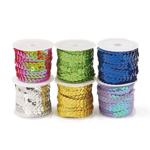 Plastic Paillette/Sequin Trim Rolls