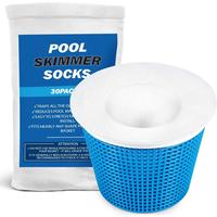 30-Pack of Pool Skimmer Socks, Pool Filter Socks for Filters, Baskets, and Skimmers - The Ideal Sock/Net/Saver to Protect You...