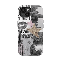 NYC Collage Phone Case Retro Y2K Design, Aesthetic Cityscape Phone Cover for iPhone 16 Pro Max, Samsung, Pixel Trendy Case fo...