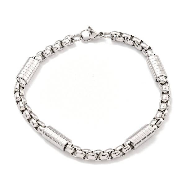 Tarnish Resistant 304 Stainless Steel Box Chain Bracelets for Women