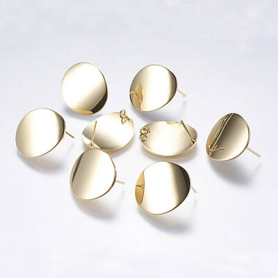 Brass Stud Earring Findings