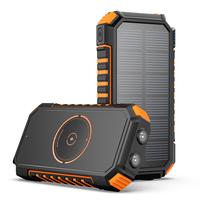FathersDayGift Solar Power Bank 26800mAh, Wireless Portable Charger Fast Charge 3.0A Solar Charger External Battery with 4 Ou...