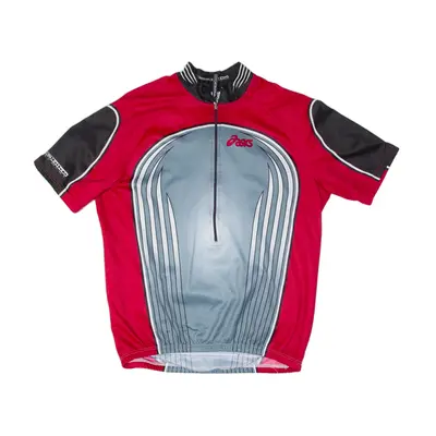 ASICS Cycling Mens Jersey Silver 1/2 Zip XL