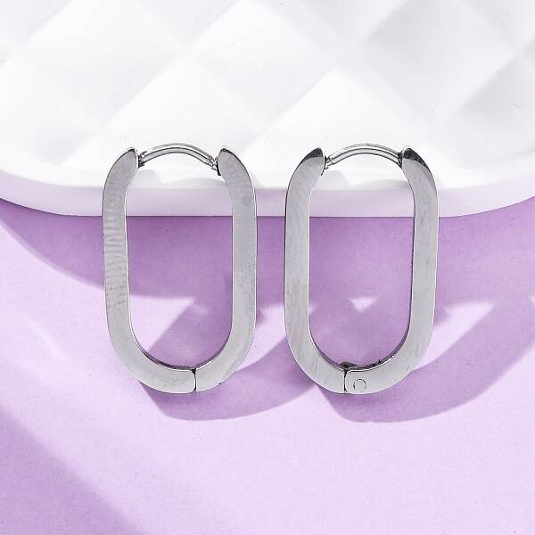 Tarnish Resistant 304 Stainless Steel Huggie Hoop Earrings