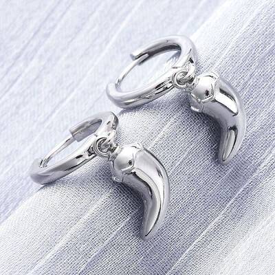 Chili Brass Hoop Earrings