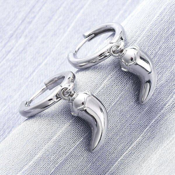 Chili Brass Hoop Earrings