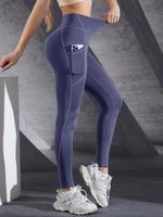 Women's High Waist Pocket Sports Leggings, Solid Color Skinny Pants, High Stretch Seamless Yoga Legging, Gym Clothes, Ladies ...