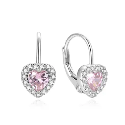 Beneto AGUC1273DL Romantic Heart Shaped Earrings