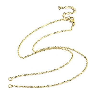 304 Stainless Steel Cable Chains Necklace Makings