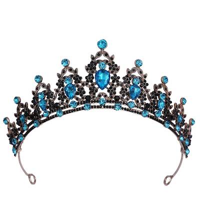 Alloy Rhinestone Crown Hair Bands