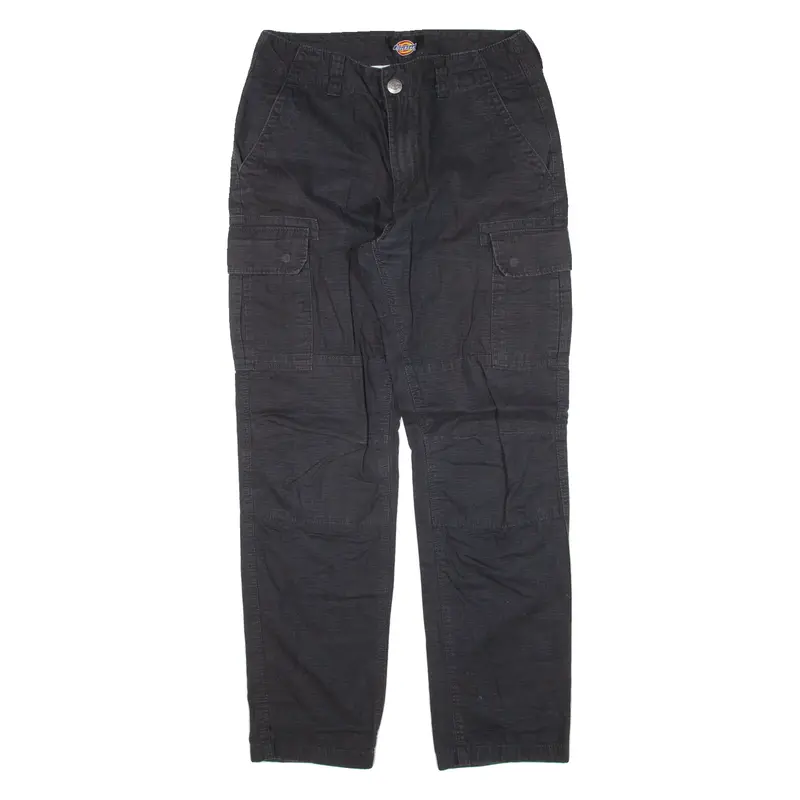 DICKIES Cargo Workwear Womens Trousers Black Regular Tapered W31 L29