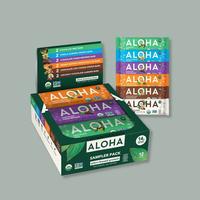 ALOHA Sample Pack Protein Bars Variety Pack - 12 Bars, 6 Flavors - Certified USDA Organic - 100% Plant-Based - 14g Of Protein...