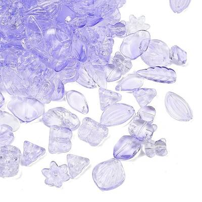 Gradient Color Transparent Glass Beads