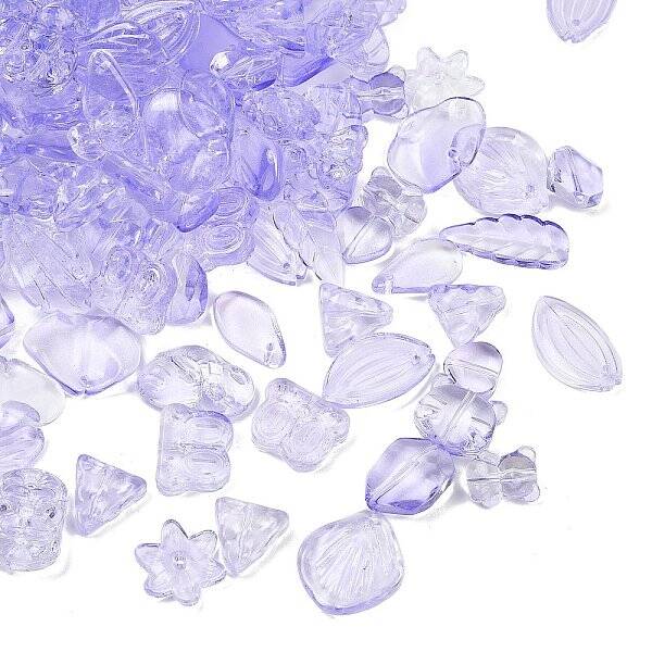 Gradient Color Transparent Glass Beads