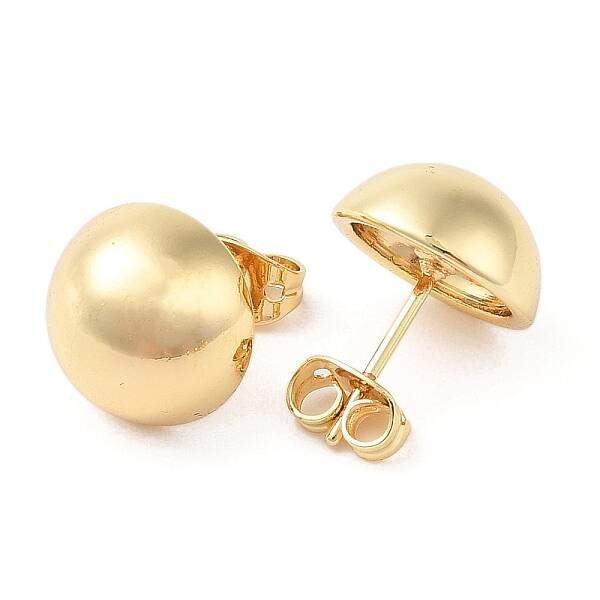 Rack Plating Brass Stud Earrings for Women