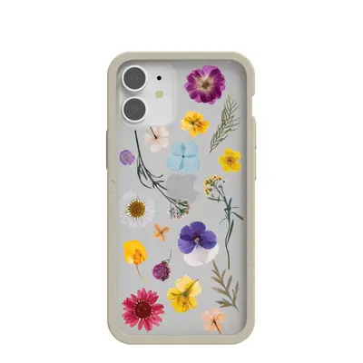 Clear Springtime iPhone 12 Mini Case With London Fog Ridge