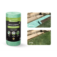 Growtrax Biodegradable Grass Seed - 50 SQFT Bermuda Rye - Grass Seed and Fertilizer for Lawns, Dog Patches & Shade - Just Wat...